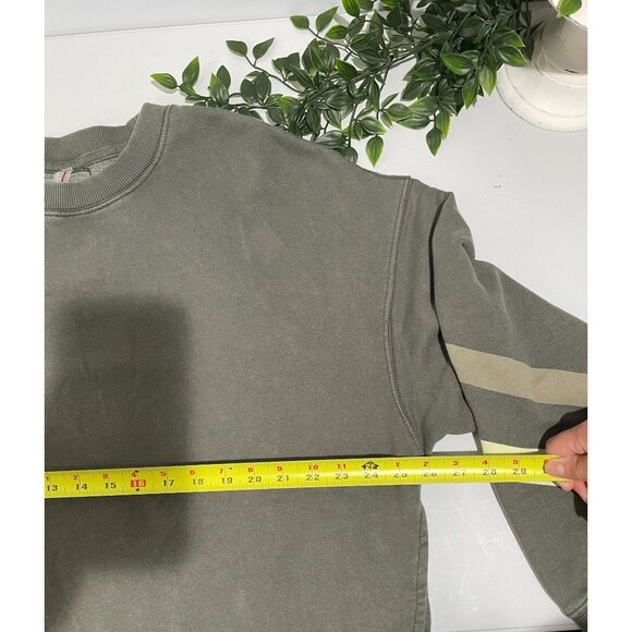 FP Movement Green Sweatshirt With Striped Sleeves & Graphic Design Size M - Picture 13 of 16